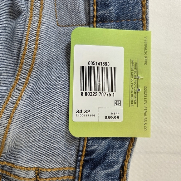 Levi's Men's 514 Straight Leg Jeans Size 34x32 - Picture 6 of 6